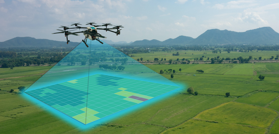 using drones for land surveying