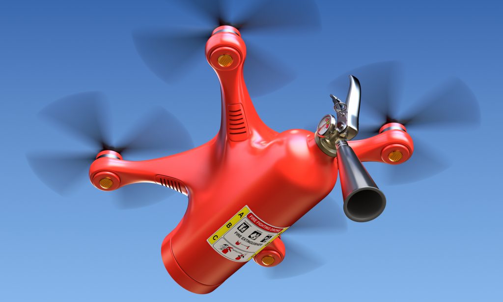 Firefighting drones