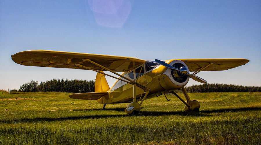 Taildragger in the grass