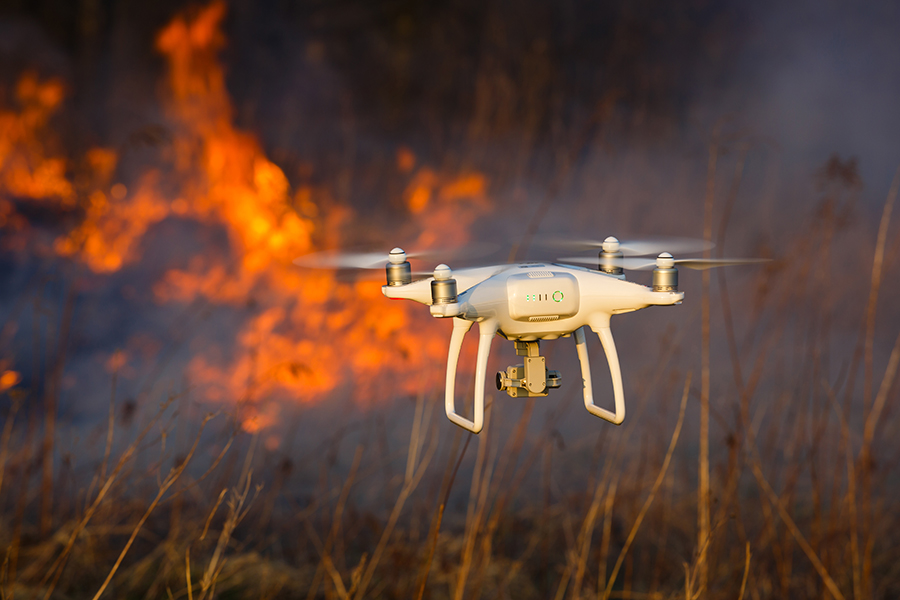 How Drones Are Used in Wildfire Response