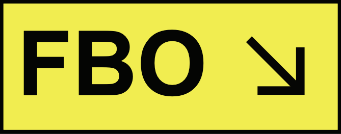Examples of a destination sign for a Fixed Base Operator (FBO)