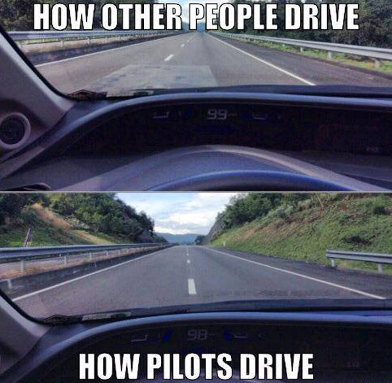 How pilots drive