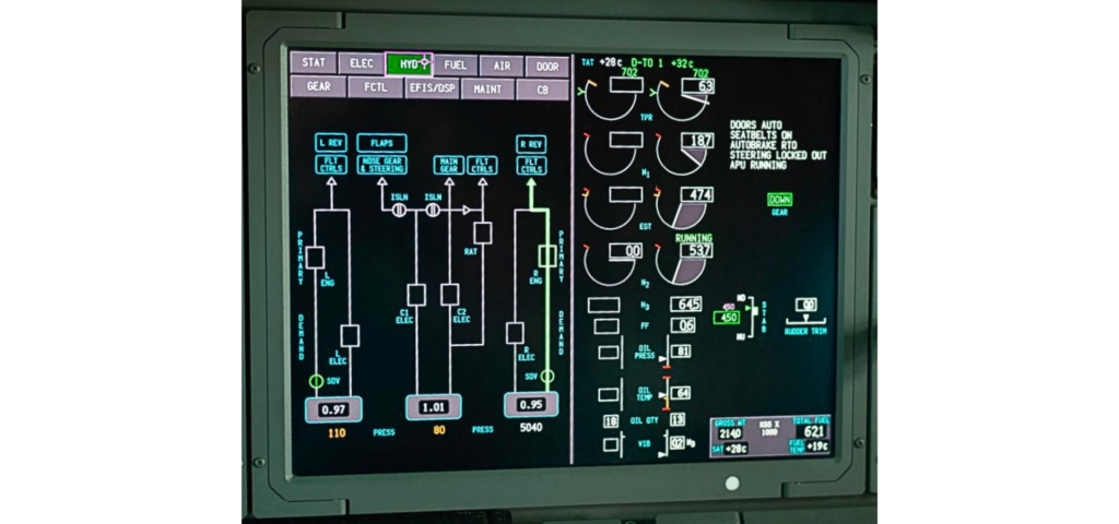 Engine Indicating and Crew Alerting System (EICAS)