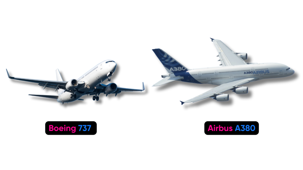 Boeing 737 vs. Airbus A380