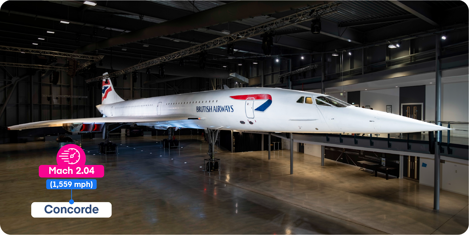 A picture of the Concorde.