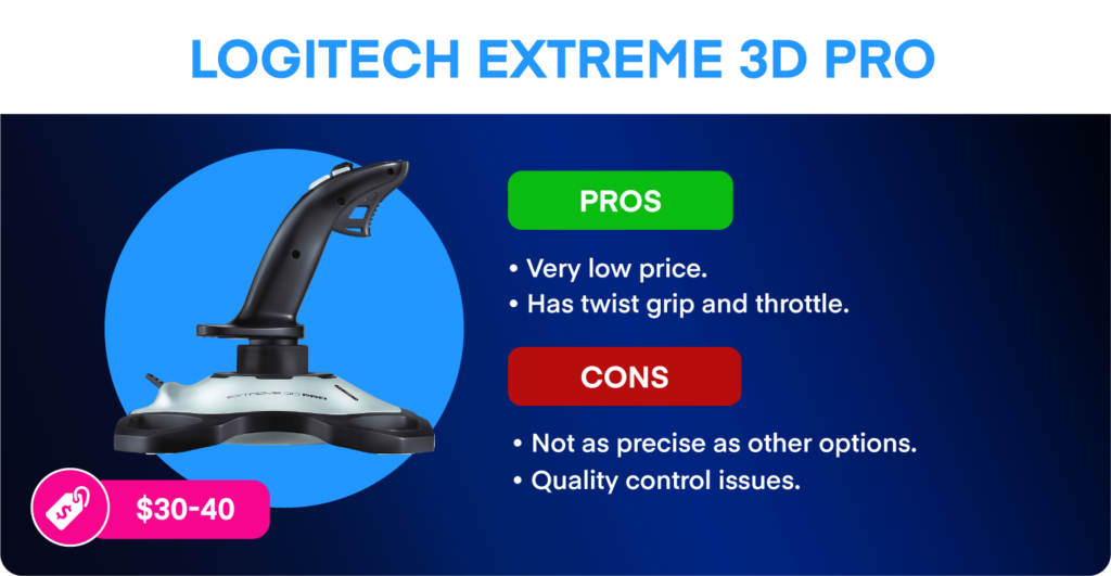 Logitech Extreme 3D Pro pros, cons, and price.