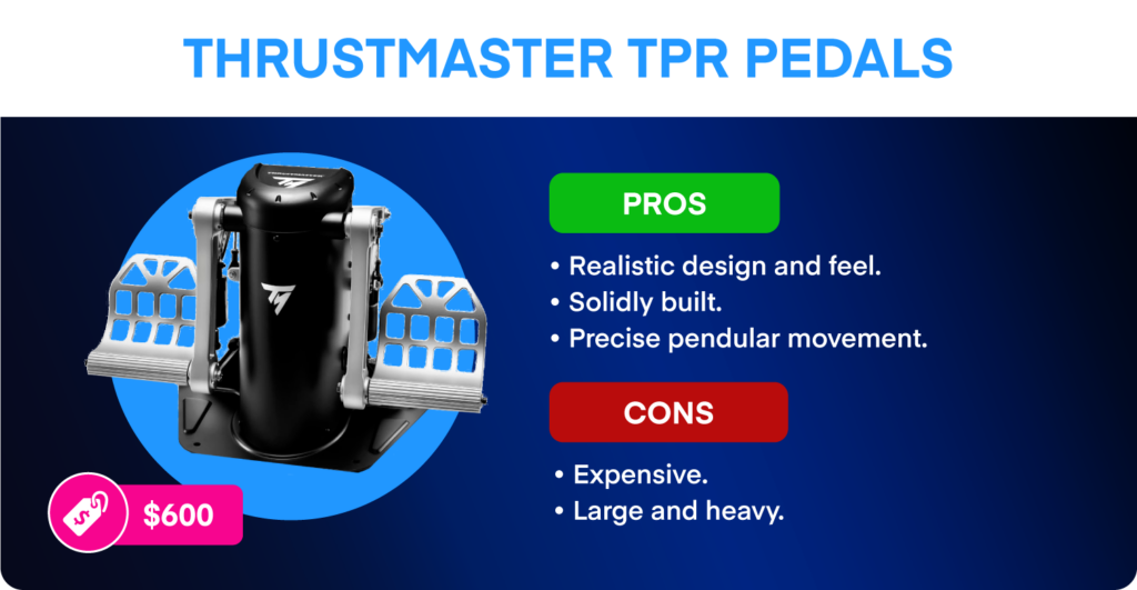 Thrustmaster TPR Pedals pros, cons, and price.