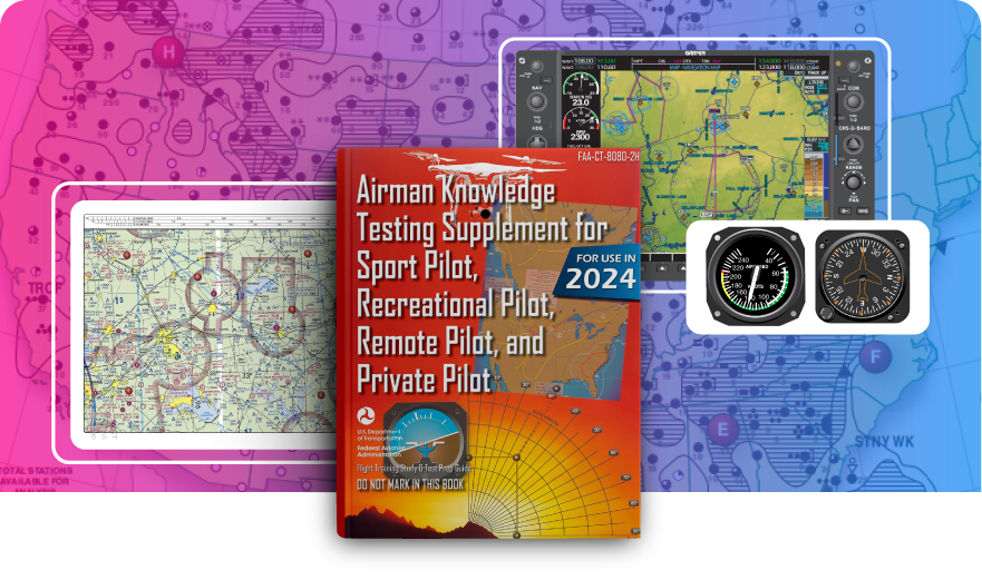 Airman Knowledge Testing Supplement (Sport, Recreational, Remote, and Private Pilot) document cover.