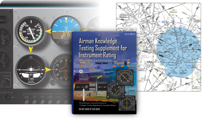 Airman Knowledge Testing Supplement for Instrument Rating FAA-CT-8080-3F cover — Pilot Institute