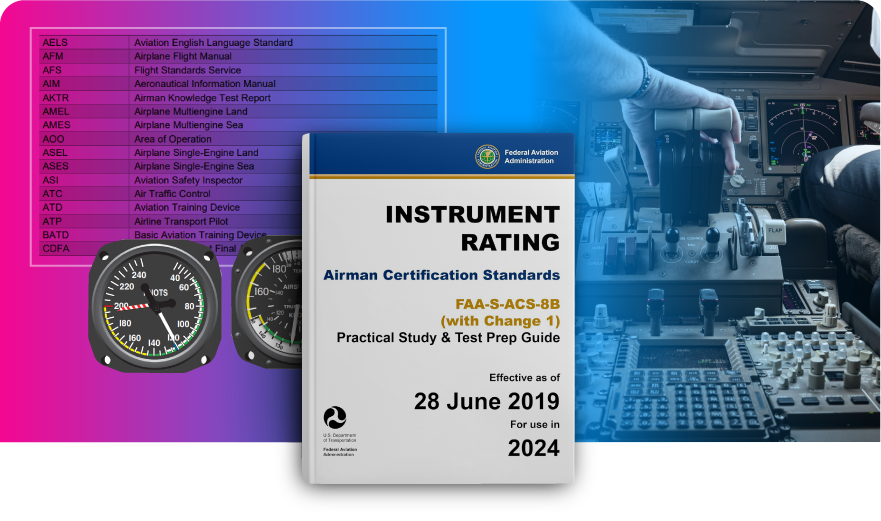 Instrument Rating ‒ Airplane Airman Certification Standards (ACS) document cover.