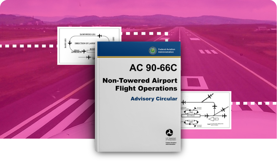 Non-Towered Airport Flight Operations document cover.