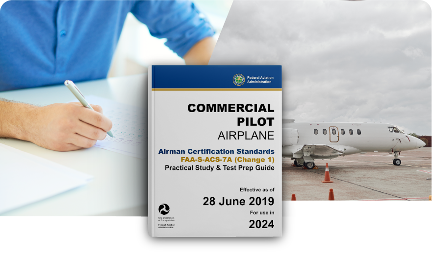 Commercial Pilot ‒ Airplane Airman Certification Standards (ACS) document cover.