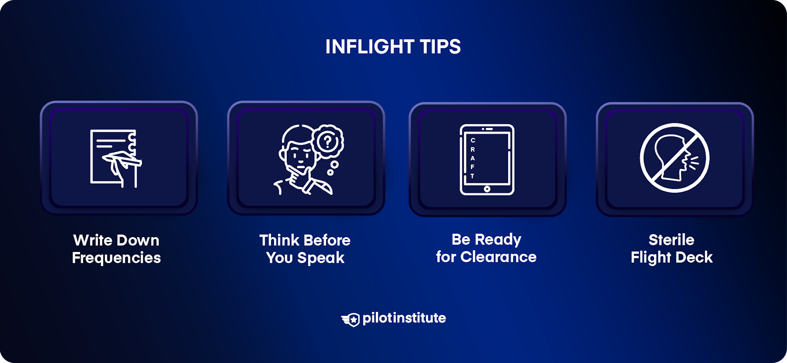 Inflight Tips infographic.