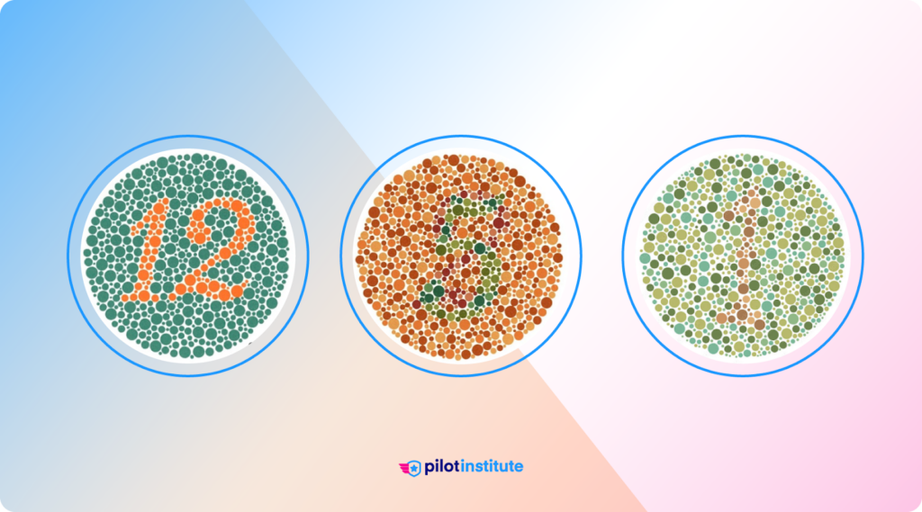 Example color vision test plates.