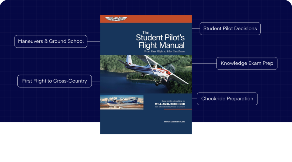 The Student Pilot's Flight Manual by William Kershner covering maneuvers, ground school, and checkride preparation — Pilot Institute