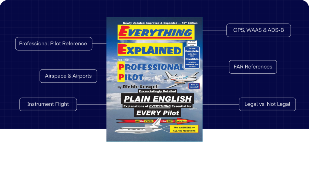 Everything Explained for the Professional Pilot by Richie Lengel covering airspace, instrument flight, GPS, and FAR references — Pilot Institute