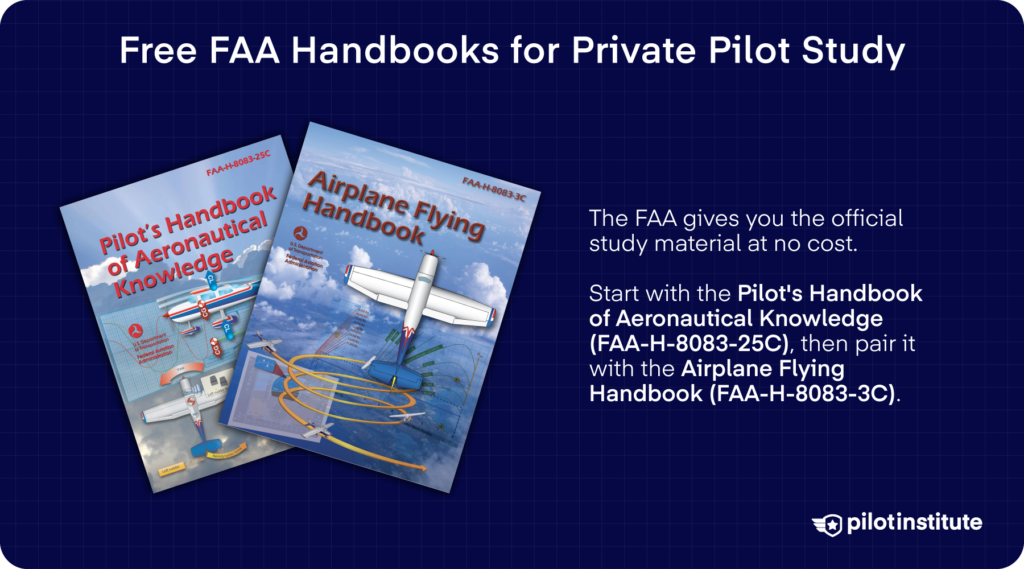 Free FAA private pilot handbooks, including the PHAK and Airplane Flying Handbook.